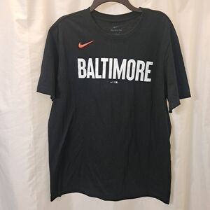NWT Nike MLB Men's Black Baltimore Orioles Mancini 16 Tee Sz L